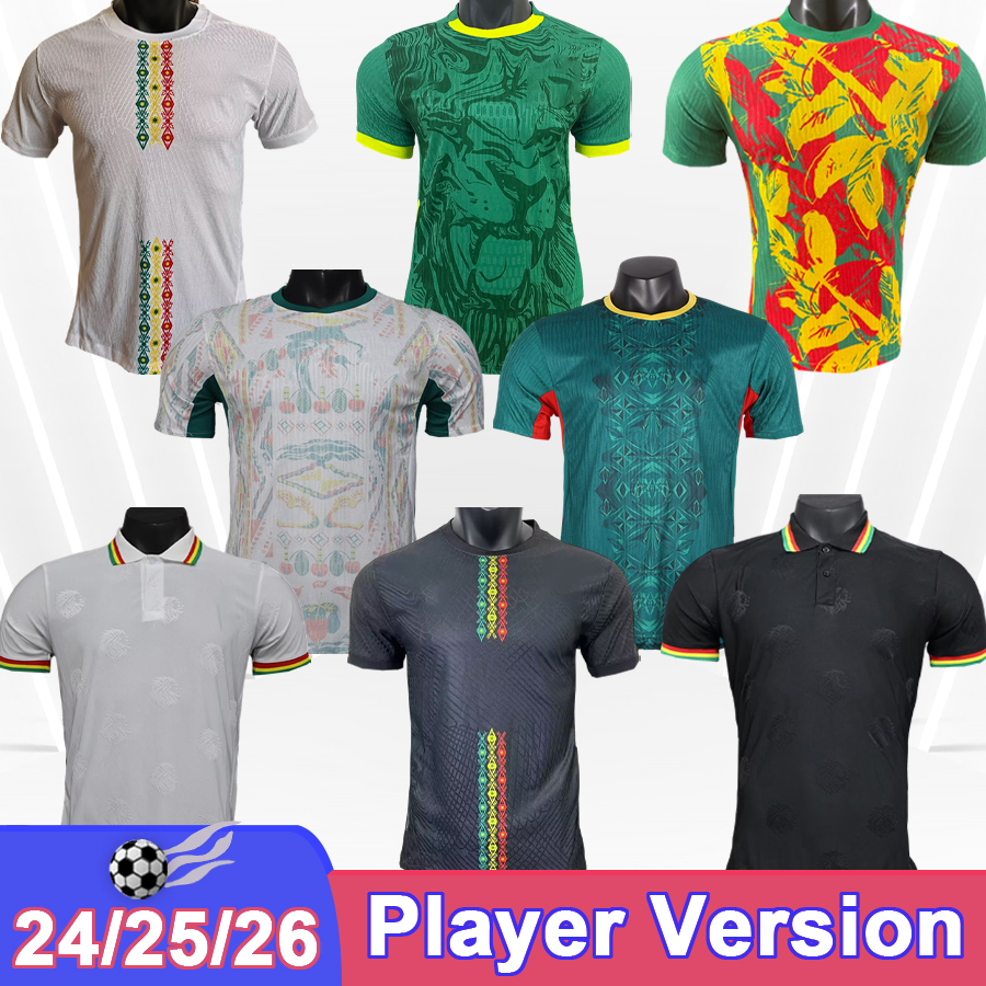 24 25 26 seNegaL Mens Player Version Soccer Jerseys National Team DIALLO KOULIBALY MENDY MENDY GUEYE SARR Home Away Football Shirts Adult Uniforms