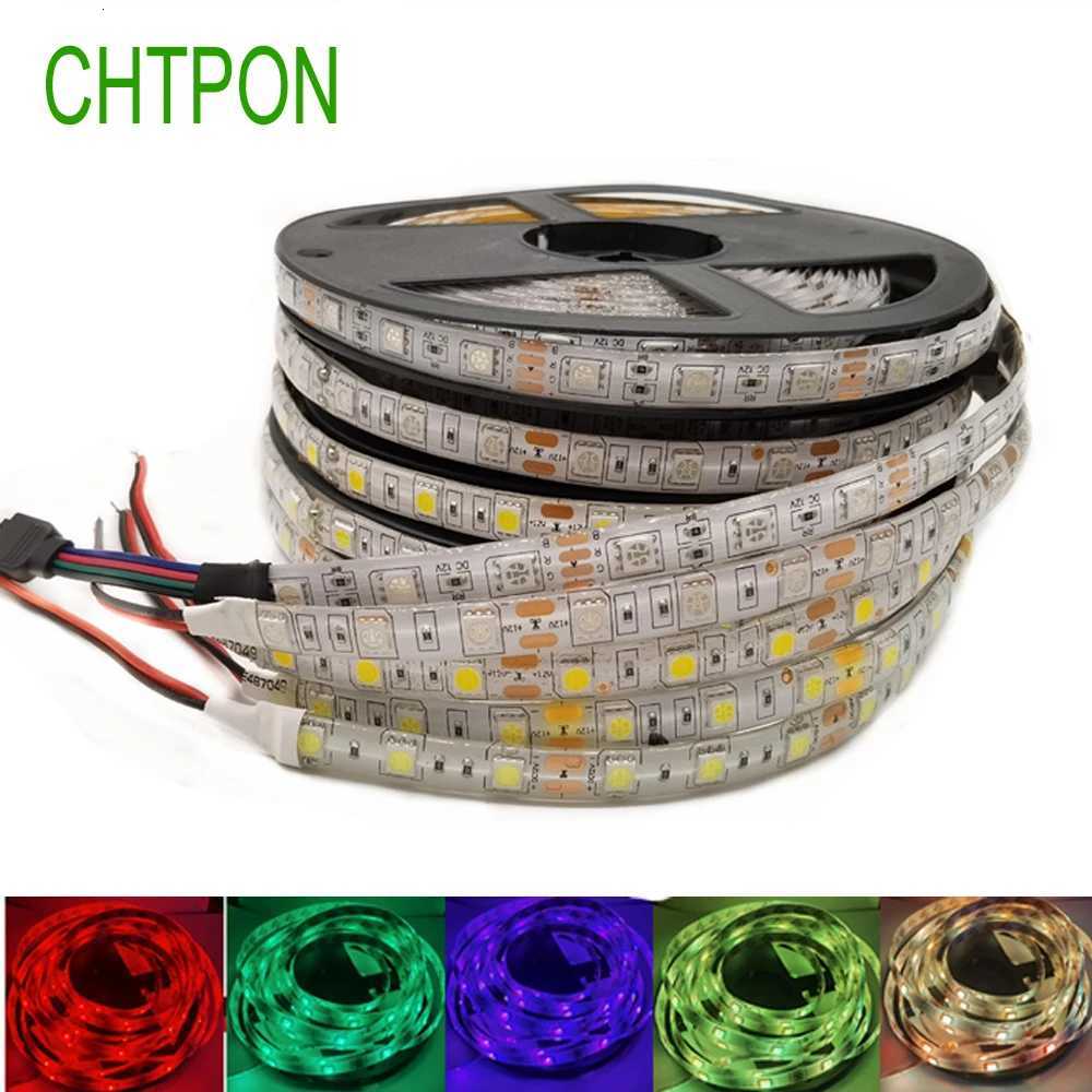 5V 12V 24V RGB LED Strip Light Waterproof 5050 5M Flexible RGB Led Strip Light 5 12 24 V Tape Led Strip lamp Tv Backlight Ribbon W251112