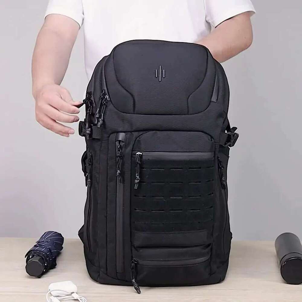 Ozuko Travel Laptop Large Capacity College Backpack Business Commute Bag Fit 17 Inch Laptops For Men