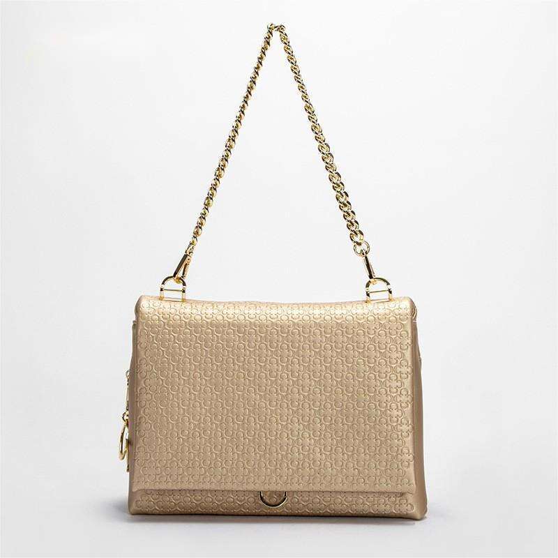 CHHC Women's Classic Printed Shoulder Simple And Elegant Style Tofu Bag Light Luxury Lightweight Crossbody