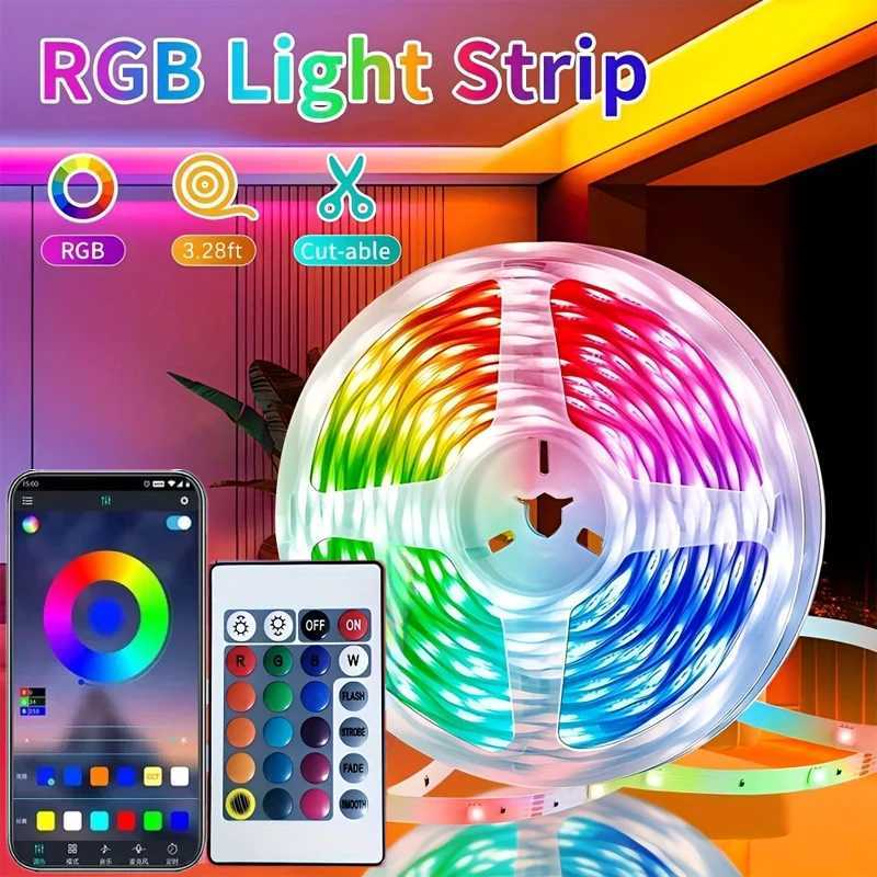 USB LED Strip Light Smart Bluetooth APP Control RGB Flexible LED Strip Color Change For TV background Party Home Decor Lighting W251112