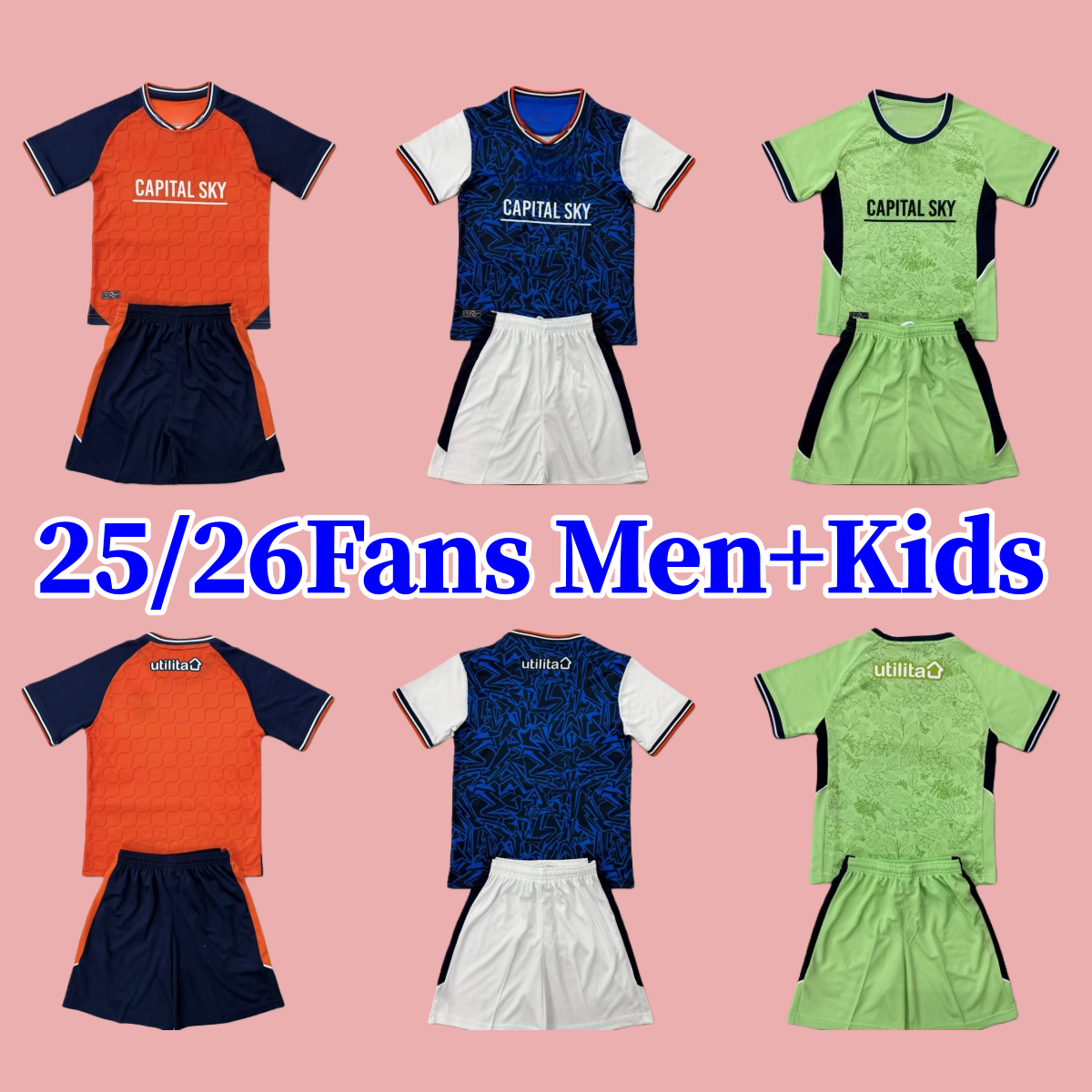 24 25 26 LuTOn ToWn Soccer Jerseys MORRIS ADEBAYO Away Third Training 2025 2026 Shirt Fans Player Version Maillot Foot CLARK MORRIS MPANZU BURKE