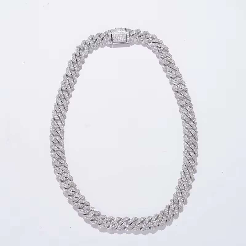 Starsgem Wholesale Price 925 Gold Plated Ice Out Hip Hop Style Rapper Jewelry Full Setting Men Moissanite Cuban Link Bracelet