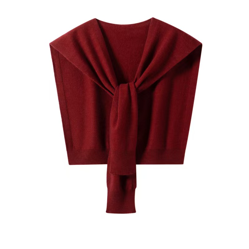 K378 Cashmere knitted small shawl for women, spring and summer, wear outside the air-conditioned room, neck protection, shoulder scarf, knotted shawl,