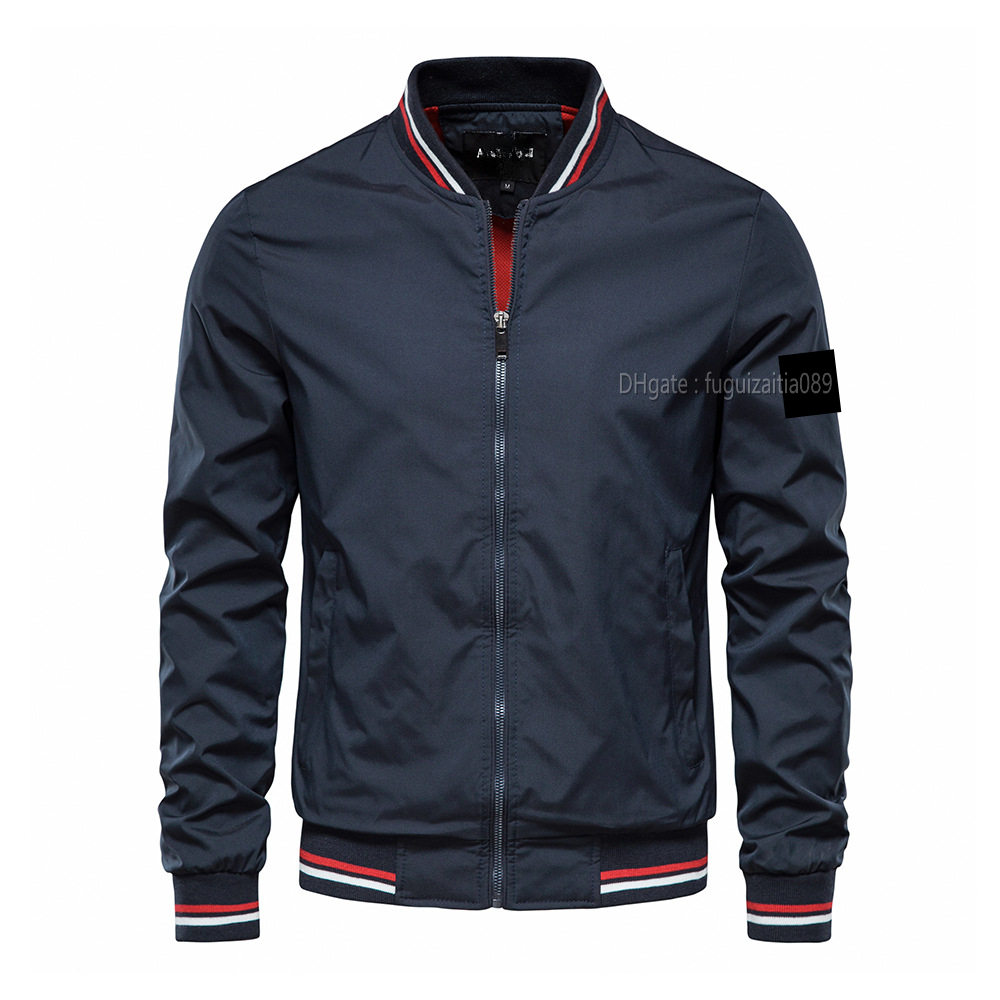 Jacket Trendy Stones Men's Spring and Autumn New European and American Casual Islands Jacket Fashion Trendy Outerwear Men's Top Thin Jacket