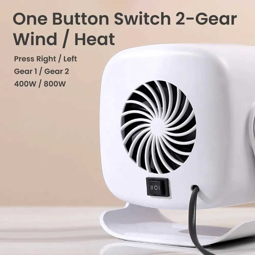2025 2Gears Strong Heating Portable Mini Desktop PTC Heater Electric Hand Leg Feet Warmer Warm Air Blower Fan for Desktop Use Y251113