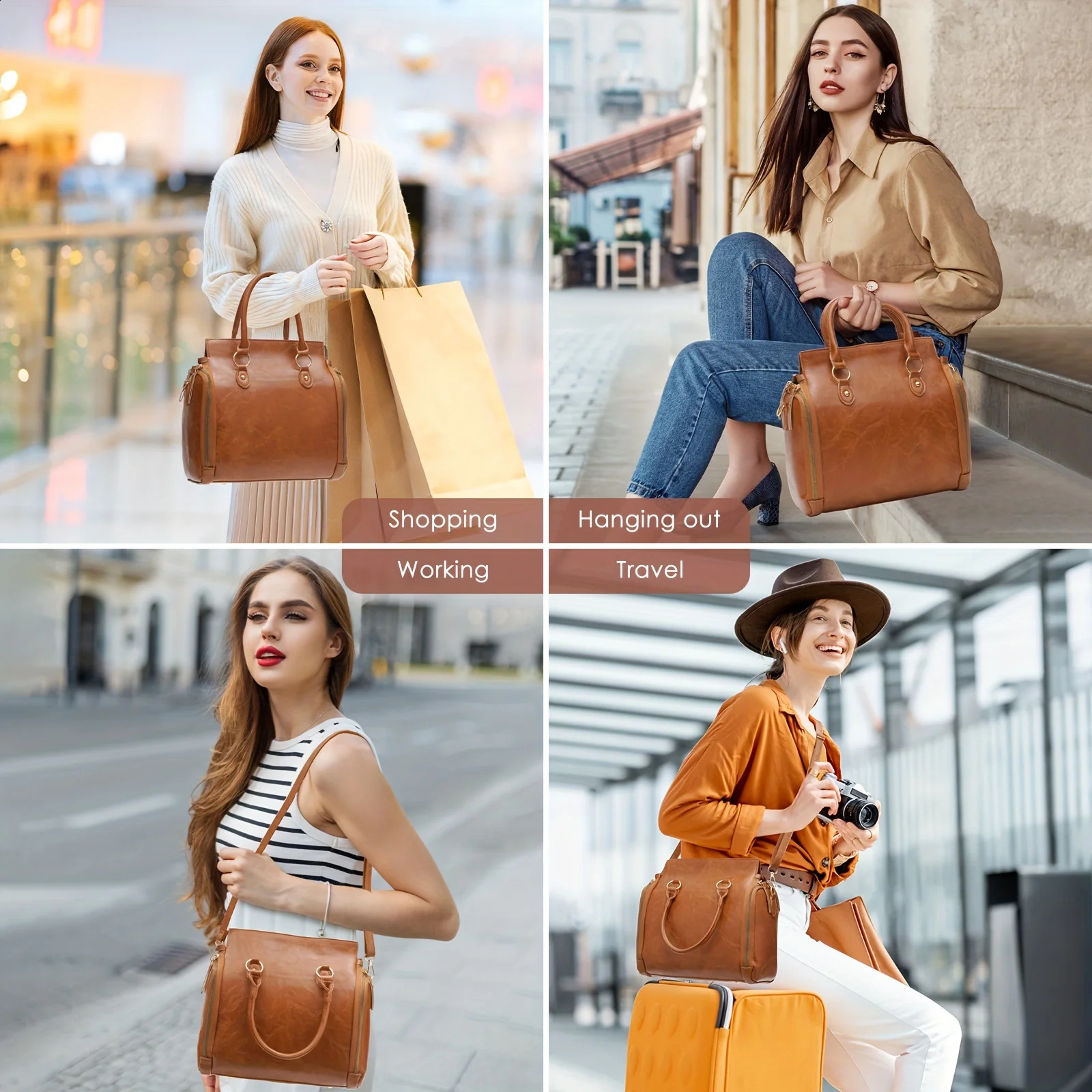 Retro Handbag PU Leather Women Bag Purse Portable Storage Bag With Multi Card Slots Womens Multi Layer Crossbody Bag 250411