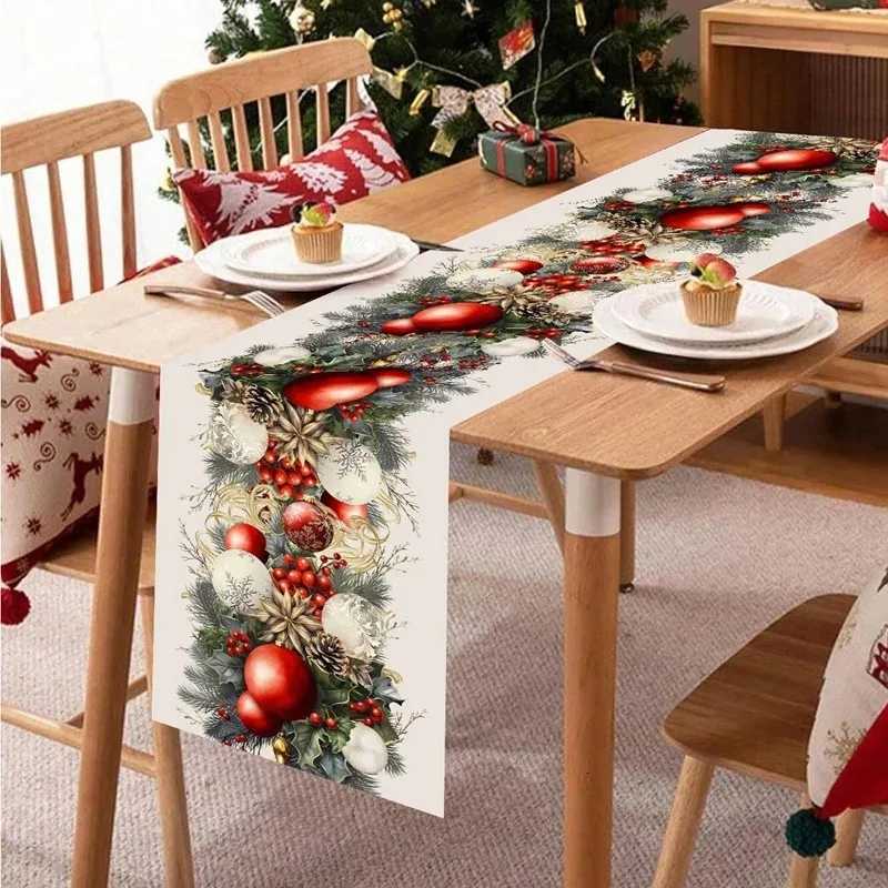 Christmas Christmas Table Decoration Table Flag Christmas Decoration Home Table Decoration Christmas Party Decoration Y251113
