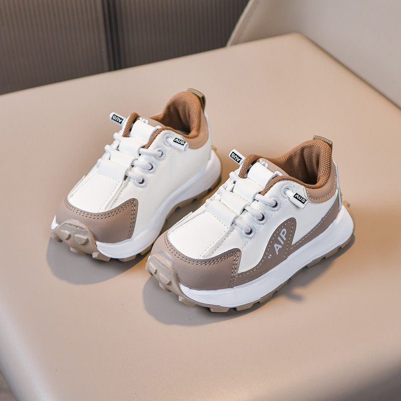Kids Sneakers Casual Shoes Outdoor Tennis Hiking Walking Sports Running Platform Leather Umshop Fashion Toddler Children Shoes Sizes 21 - 30 U0289