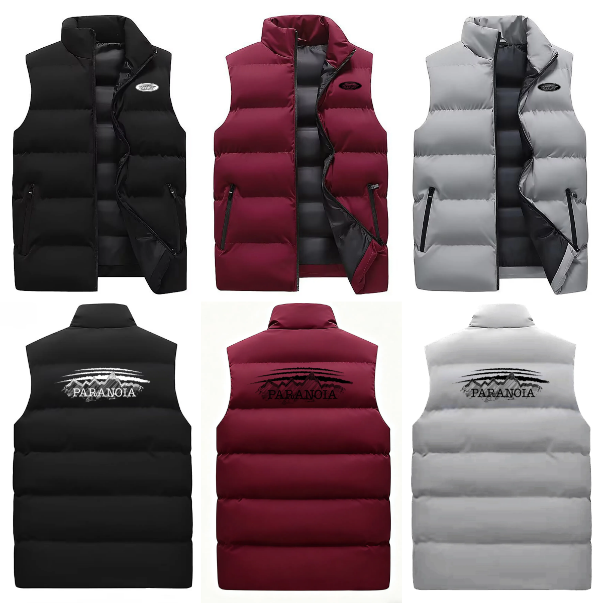 Designer Men's Vests Warm Sleeveless Jackets Men's Jacket Winter Waterproof Zipper Coat Autumn Stand-up Collar Casual Waistcoat Brand Clothi