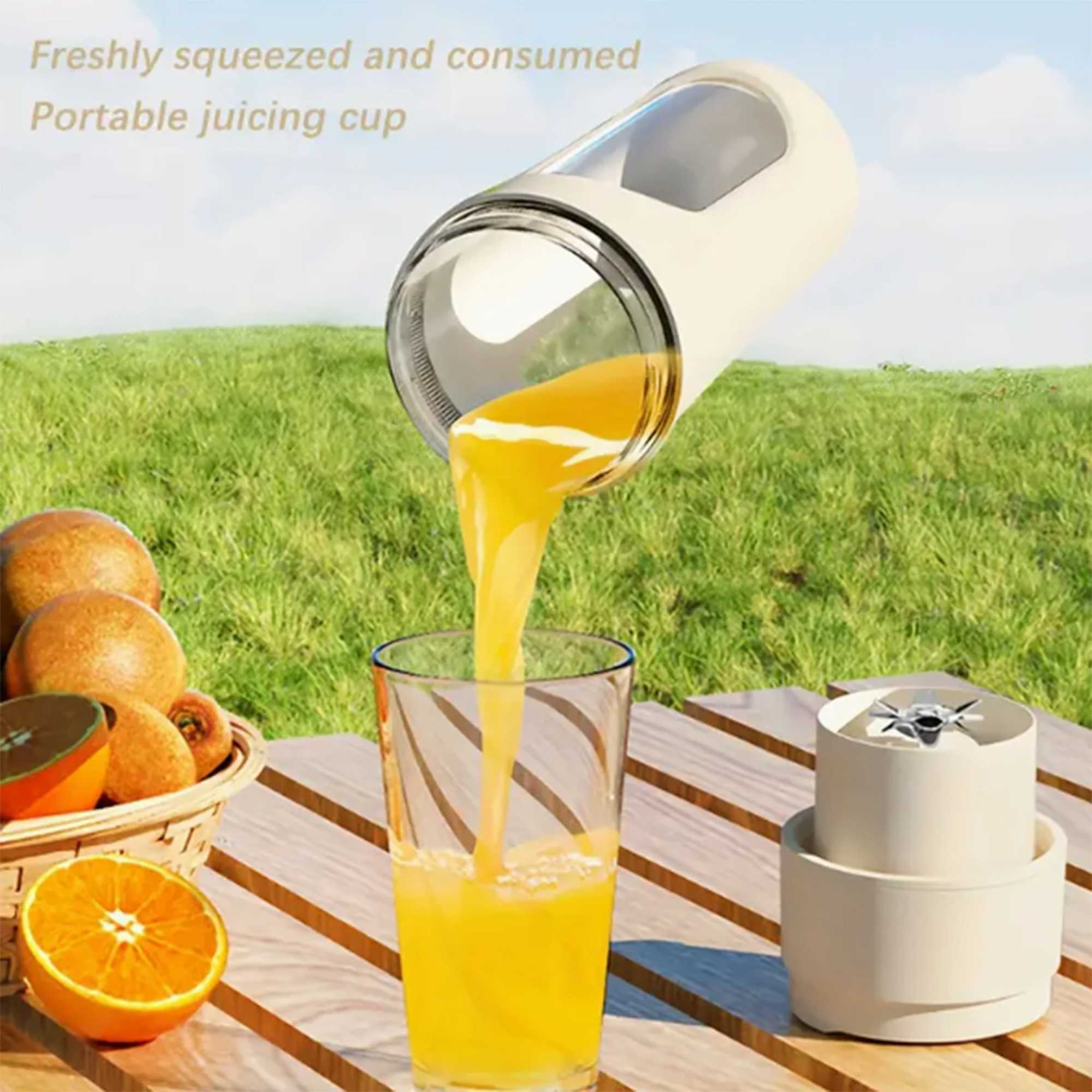 Portable Electric Juicer Blender USB RechargeableMulti-Functional Mixer Compact Design for Portable Food Modern KitchenTool C251113