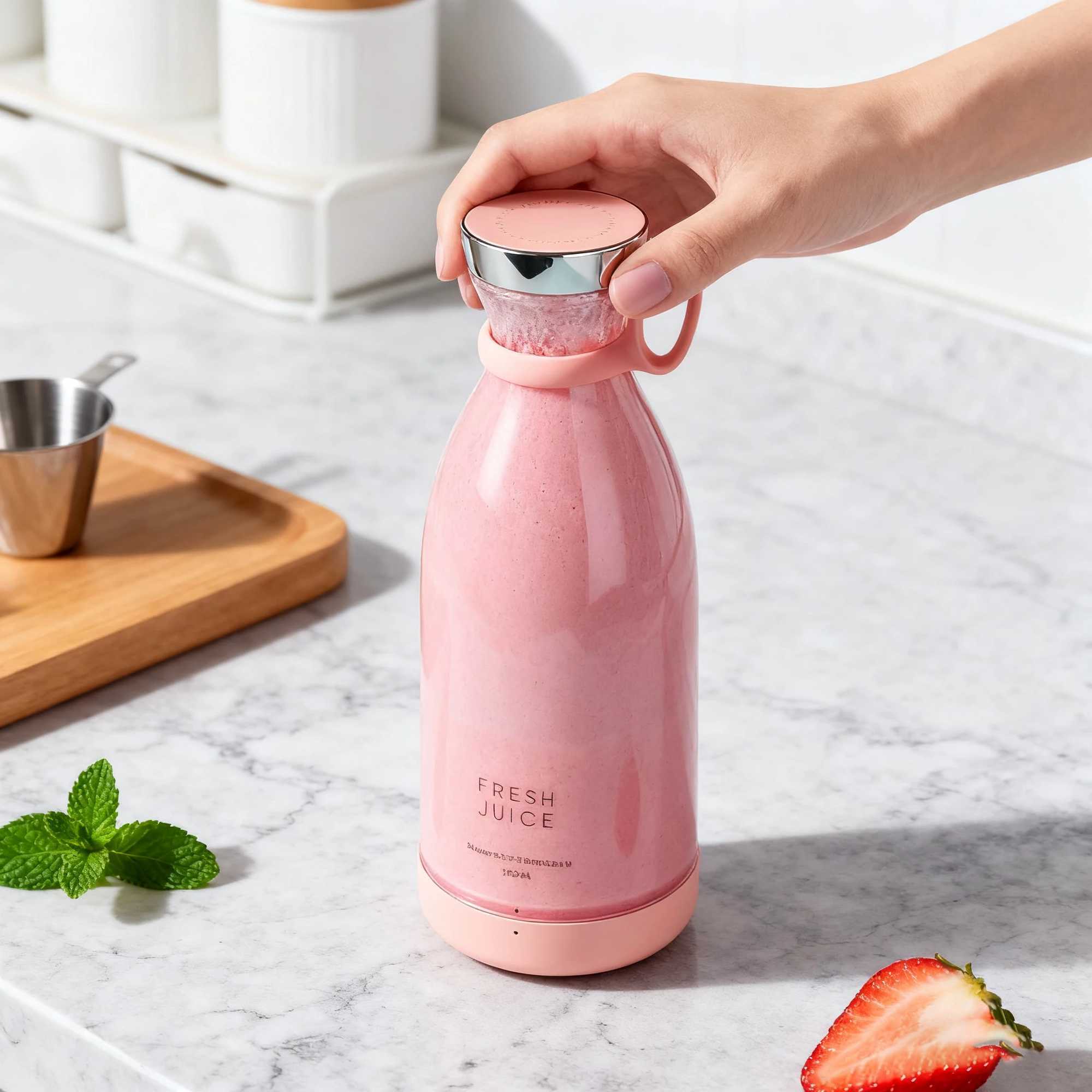 Magnetic charging multifunctional juicer Wireless portable ultra-flexible small juicer cup C251113