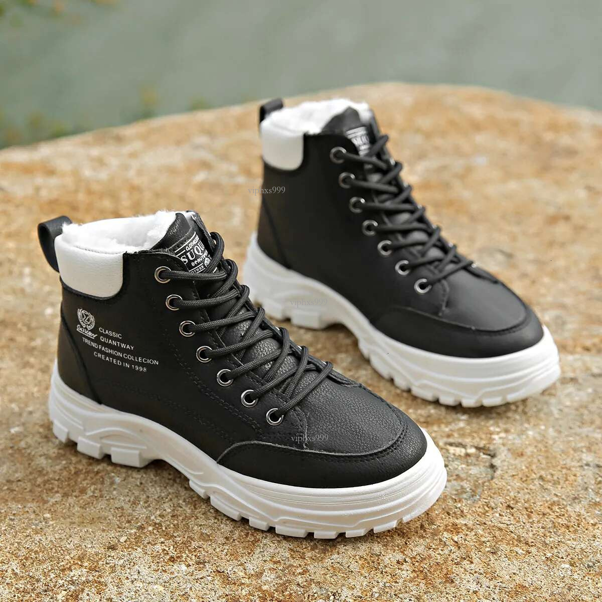 2025 New Free Shipping Designer Shoes High Top Shoes Plush Winter Snow With Thick Soles Versatile Plush Cotton Boots For Women