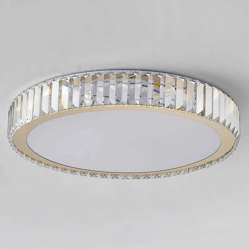 Living Room Crystal Round Ceiling Lamp Light Luxury Bedroom Study Room Dining Room Flower Square Shaped Led Lighting W251112