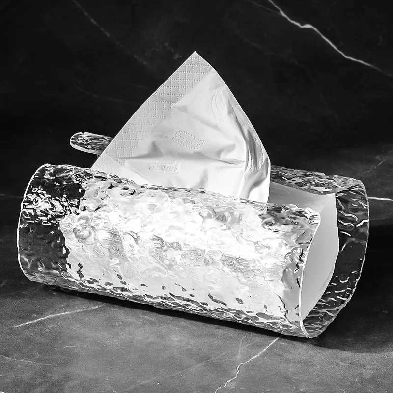 1pc Elegant Oval Wavy Textured Tissue Box Cover Plastic Napkin Holder for Bathro Premium Living Ro Table Dcor Y251112