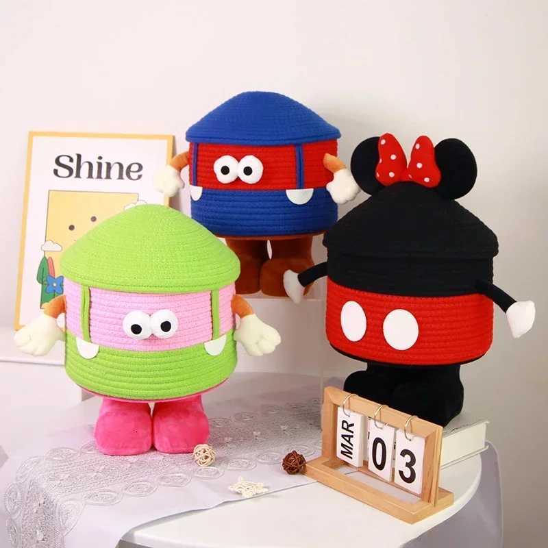 Cartoon Monster Fun Storage Box Cotton Rope Woven Storage Basket Large Capacity Snack and Toy Storage Basket Desktop Decoration Y251112