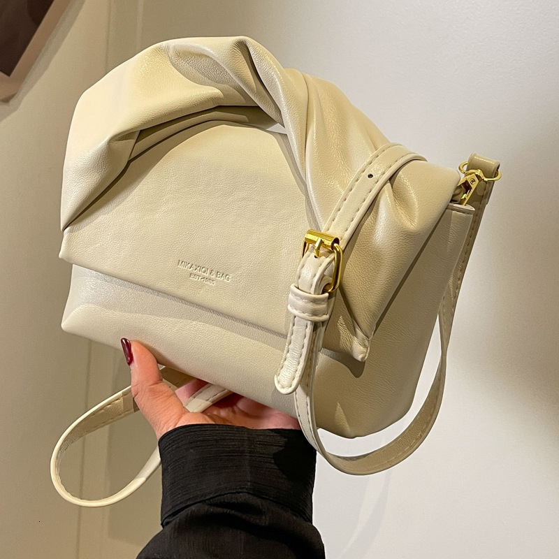 2025S Designer Women S Bag Fashionable Small Square Simple Atmospheric Texture Armpit Shoulder Bag Daily Pairing With Trendy And Niche Solid Color Cro