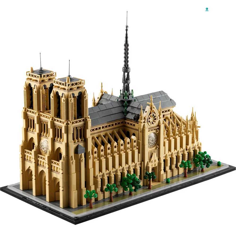 NotreDame de Paris Architectural Model Kit 21061 Collectible Building blocks Set for Adults Gift Idea for Lovers of History W251028