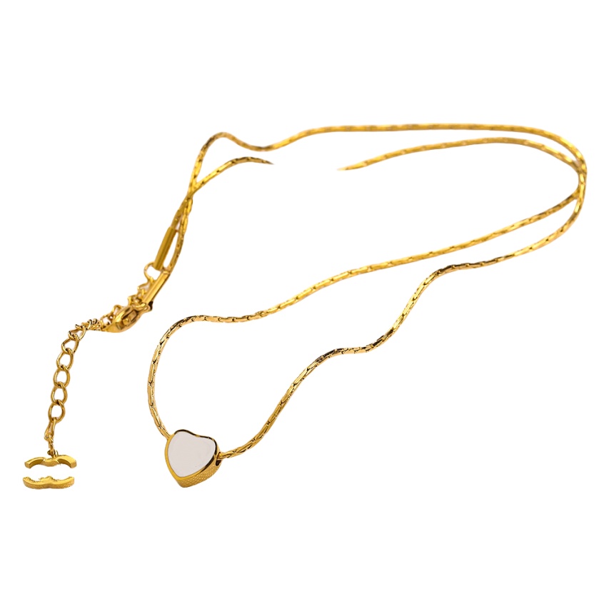 heart necklace designer jewellery luxury necklace women Chains Pendant Stainless Steel Charm anniversary Gift for Women Gold Plated silver necklace je