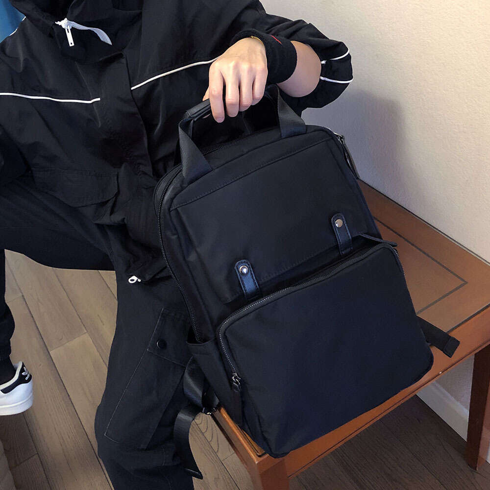 Backpack college style Oxford cloth waterproof lightweight computer men's backpack travel bag