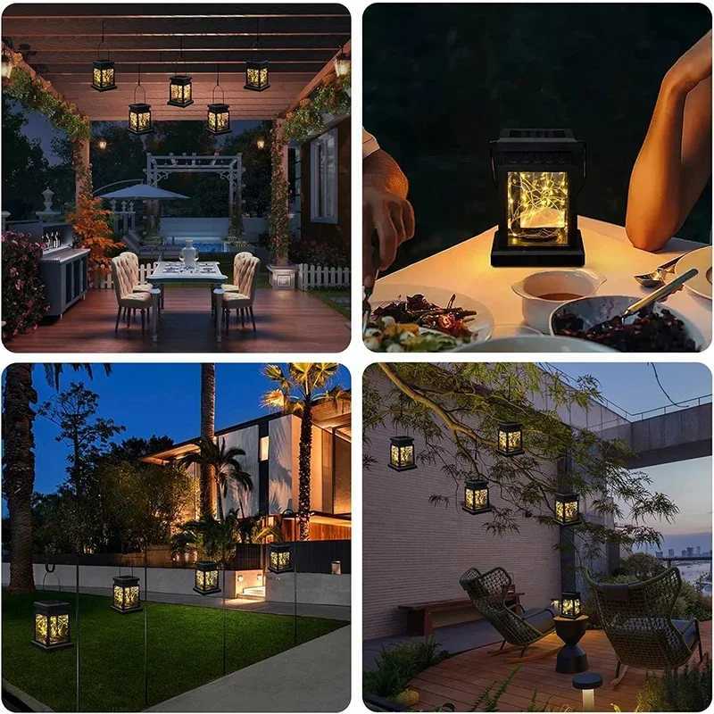 13Pack Solar Lights Outdoor Hanging Lanterns Waterproof LED String Lamp For Garden Table Party Decorative Patio Yard Lawn M251113
