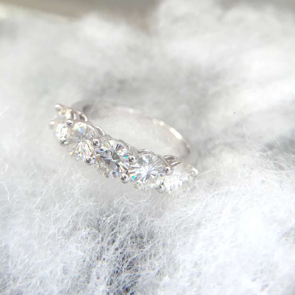 14k White Gold Lab Grown Diamond Ring 1.5CTW Engagement Ring CVD hpht Diamond Wedding Jewelry For Bride
