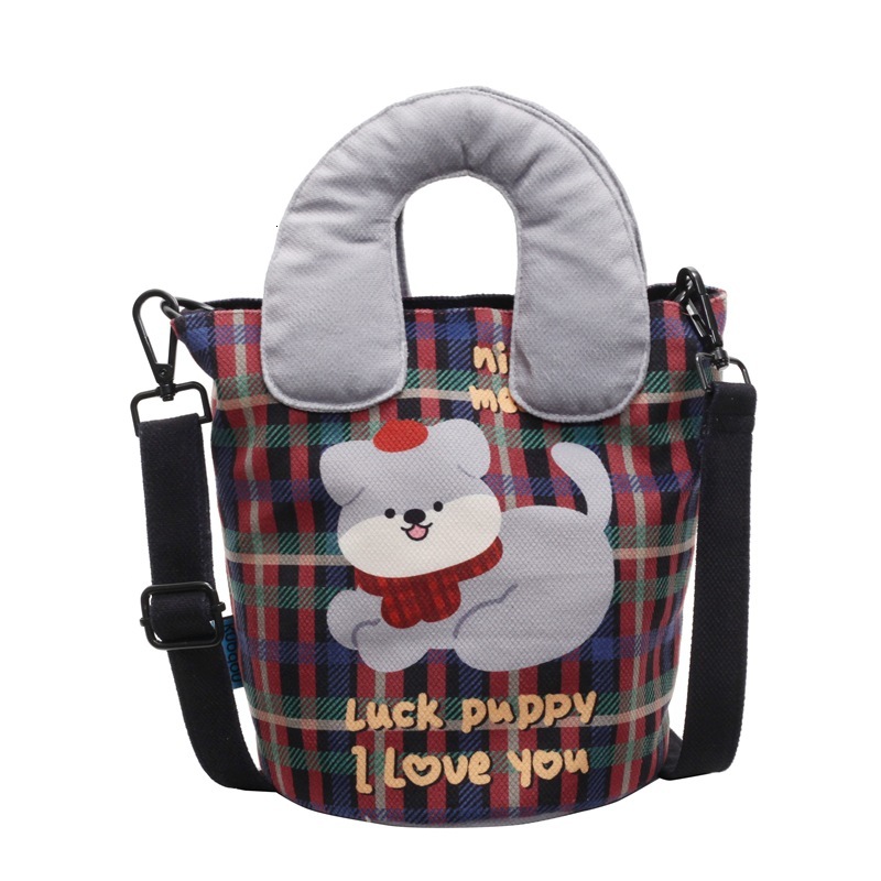 2025S Designer Women S Bag Exquisite Crossbody Illustration Design Funny Graffiti Bucket Bag New Cute Cartoon Casual Handbag