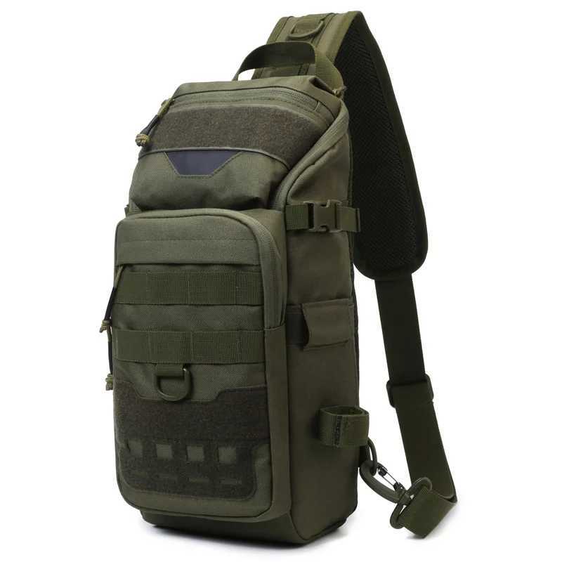 Camouflage Tactical Backpack Outdoor Waterproof Fishing Sports Chest Waist Bag Men Women Hiking Camping Travel Riding Cross BagsZ250412