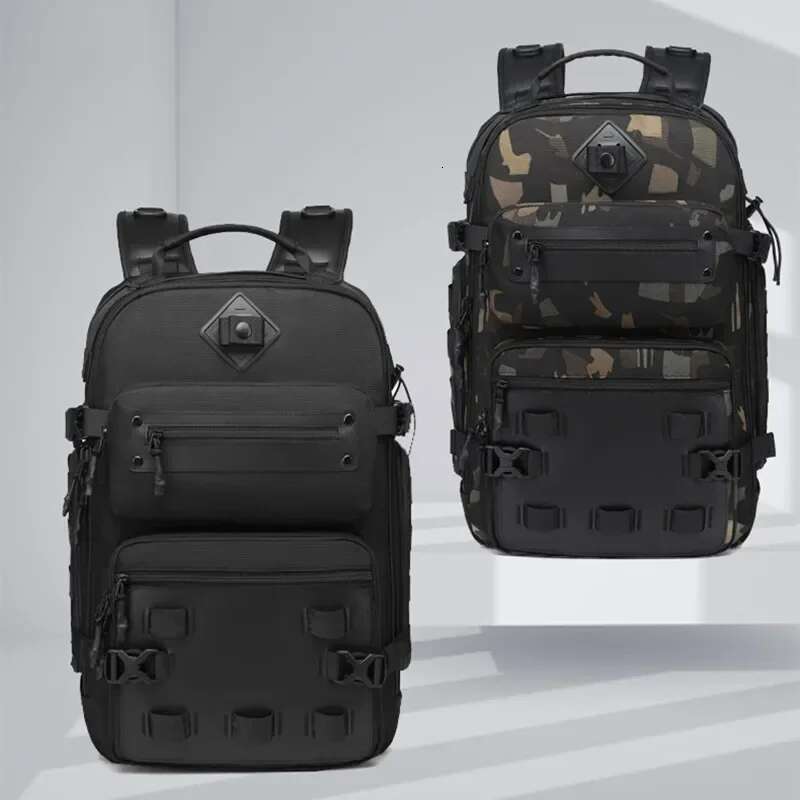 2024 Brand Men's Outdoor Sports Multi Function Large Capacity Shoulder Bag Waterproof Tactical Ozuko Laptop Backpack