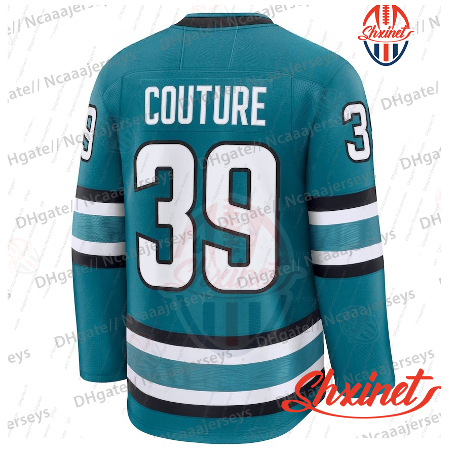 San Jose Macklin Celebrini Shark Concept Hockey Jersey Logan Couture Mikael Granlund Will Smith Grundstrom Ferraro Marc-Edouard Vlasic Blackwood