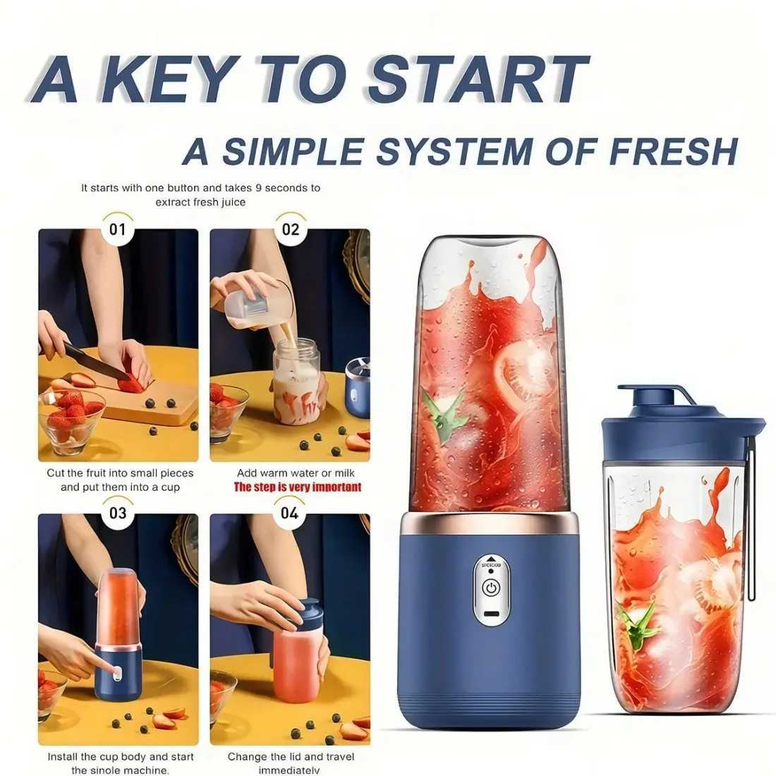2L Portable Juicer Blender 2000W Smoothie Maker with Juice Cup Fruit Veggie Ice Crusher Gym-to-Kitchen Gift C251113
