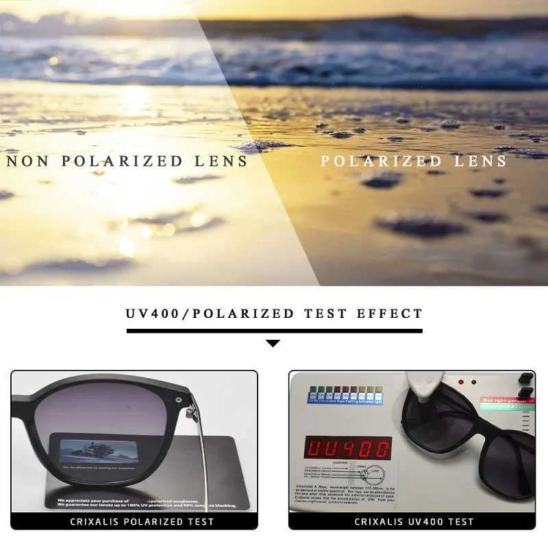 CRIXS Vintage Cateye Polarized Sunglasses for Women Anti Glare Driving Sun Glasses Ladies Luxury Brand Designer Shades FemaleC250412
