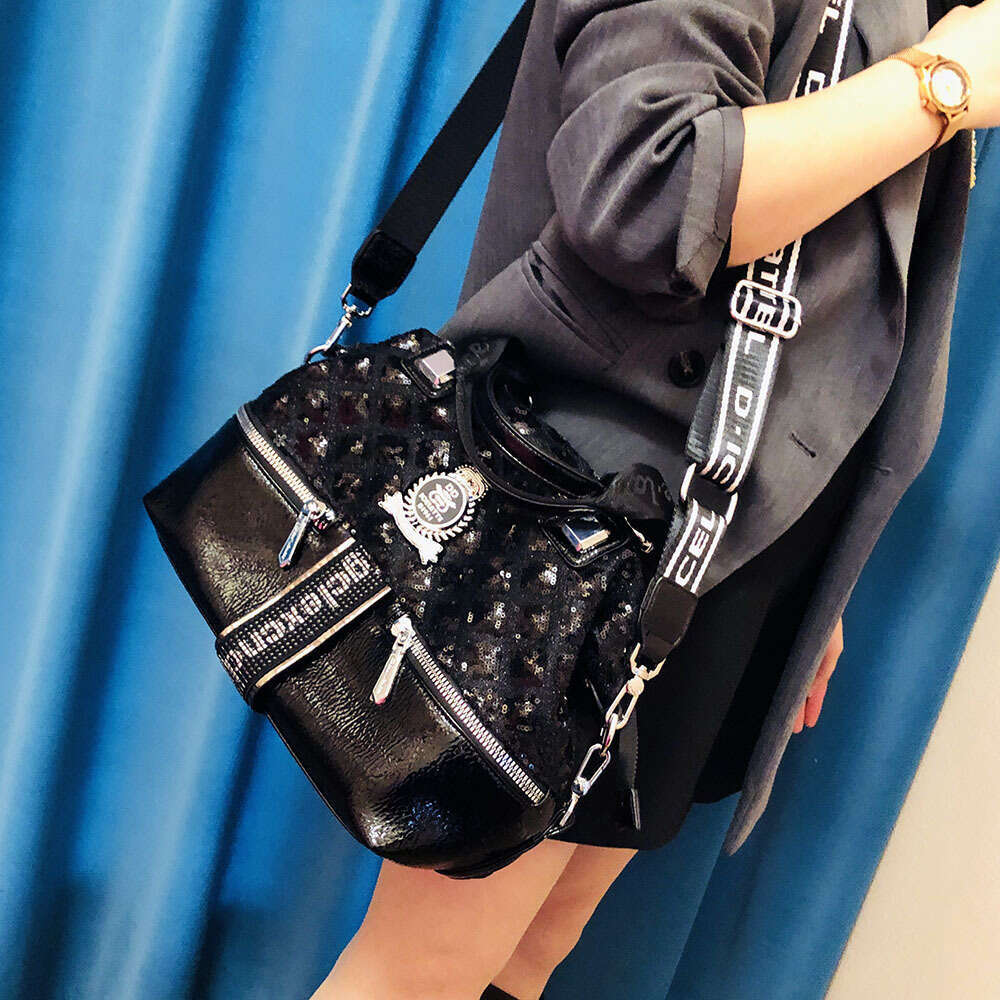 Backpack Sequin Large Capacity Handbag Versatile Casual One Shoulder Crossbody Women's Bag