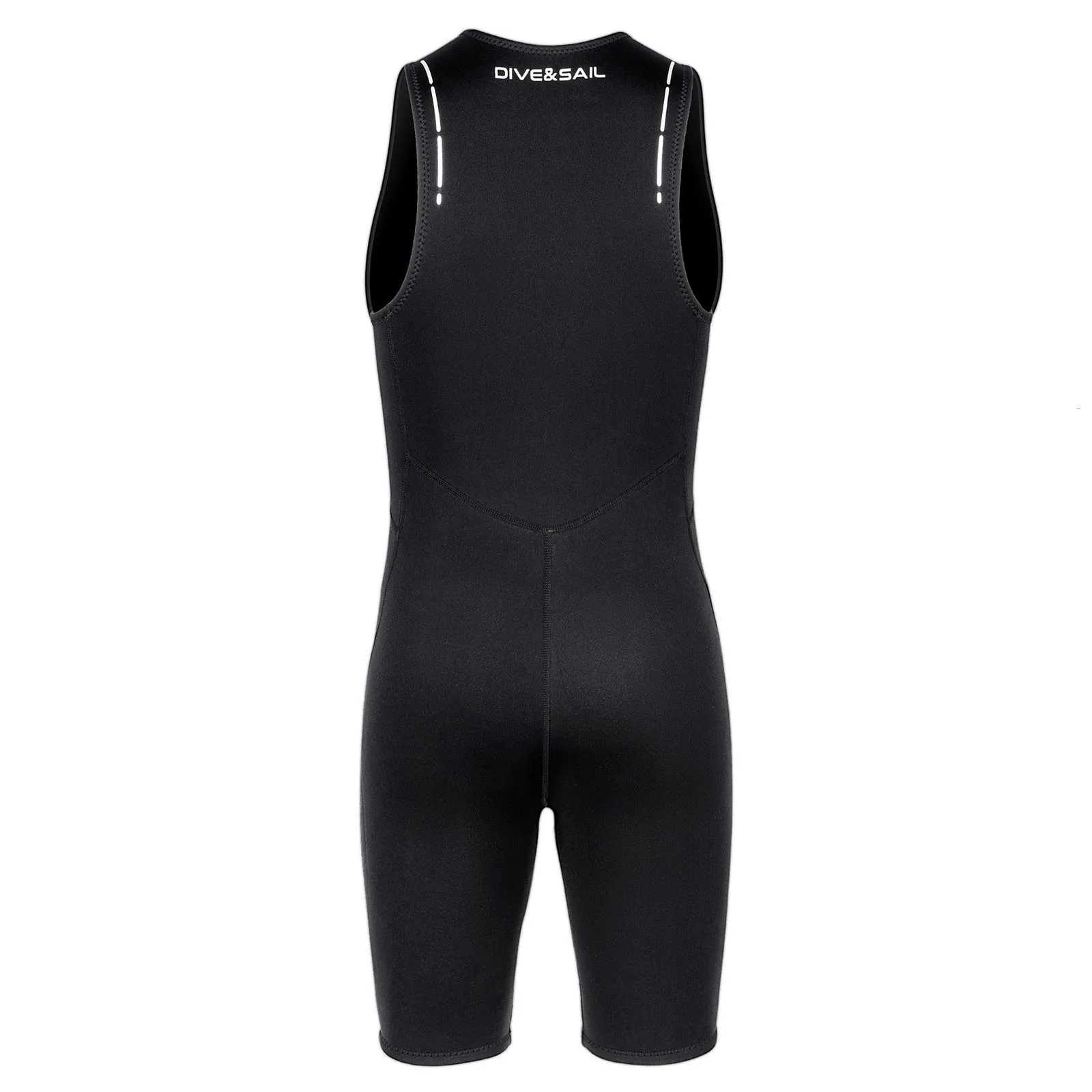 Mens 2mm Wetsuit Jumpsuit Swimwear Sleeveless Front Zipper Bodysuit Rash Guard Swimsuit Leotard for Snorkeling Surfing DivingW251113