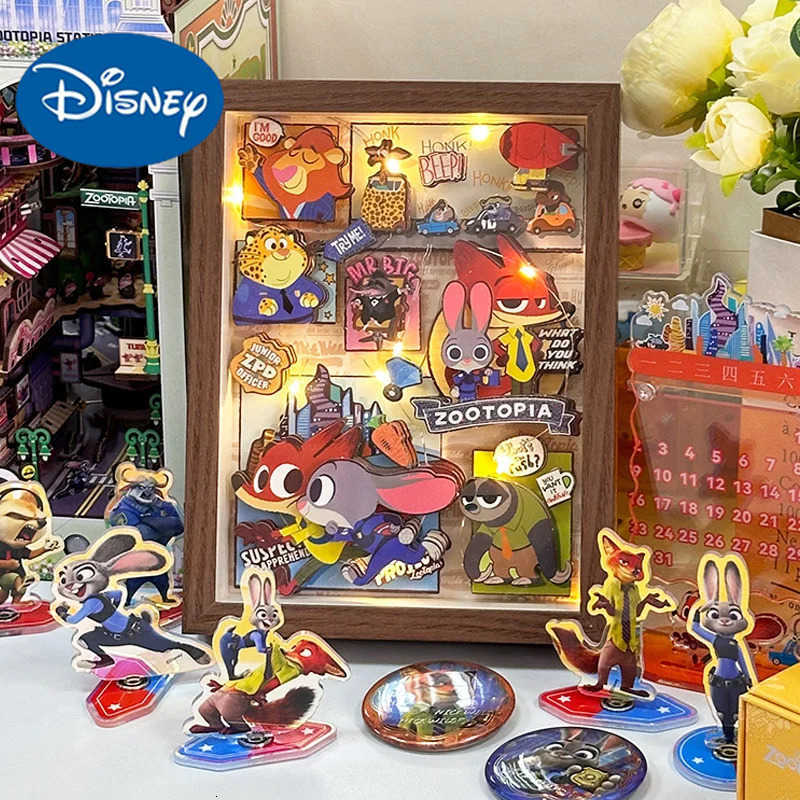 Disney Hot Sale High Quality Kawaii Cartoon Zootopia 3D Puzzles Handmade Models Kids Game Collection Cards for Children Gifts H251113