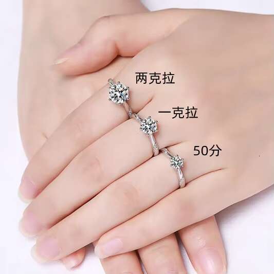 Manufacturer Direct Sale 925 Silver Ring Cz Moissanite Custom Zircon Party TRENDY OEM Wedding Rings for Women Jewelry Gift