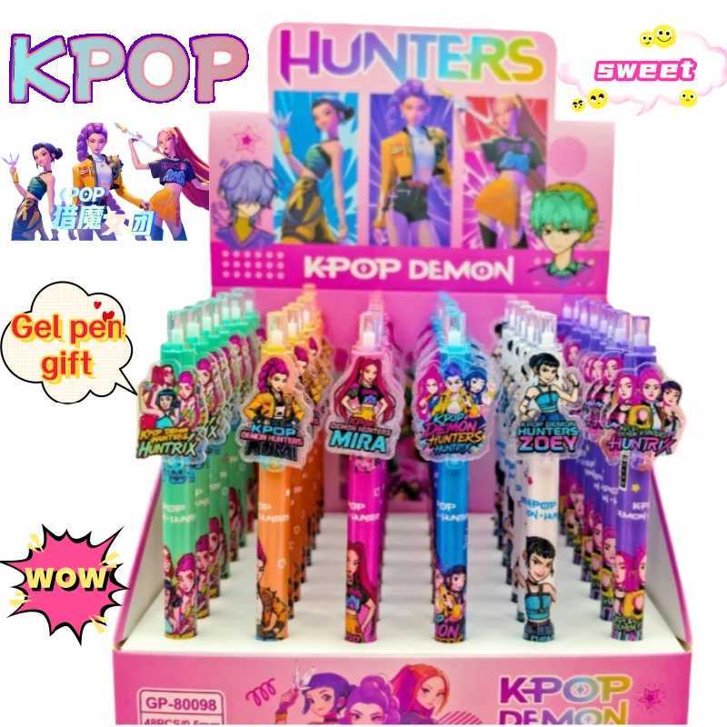 KPop Demon Hunters Mira Zoey Anime Merchandise Student Push Pen Blind Box Exam Office Signature Pen Gift for Friends Birthday Z251111