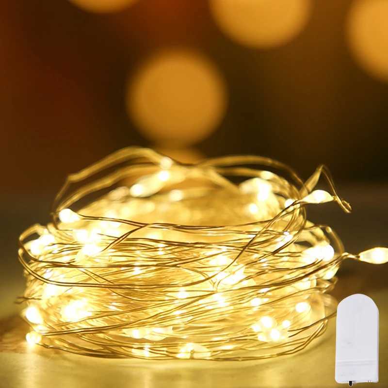 LED Fairy String Lights Battery Powered Copper Wire Garland Light For Bedroom Outdoor Garden Wedding Party Birthday Decoration M251113