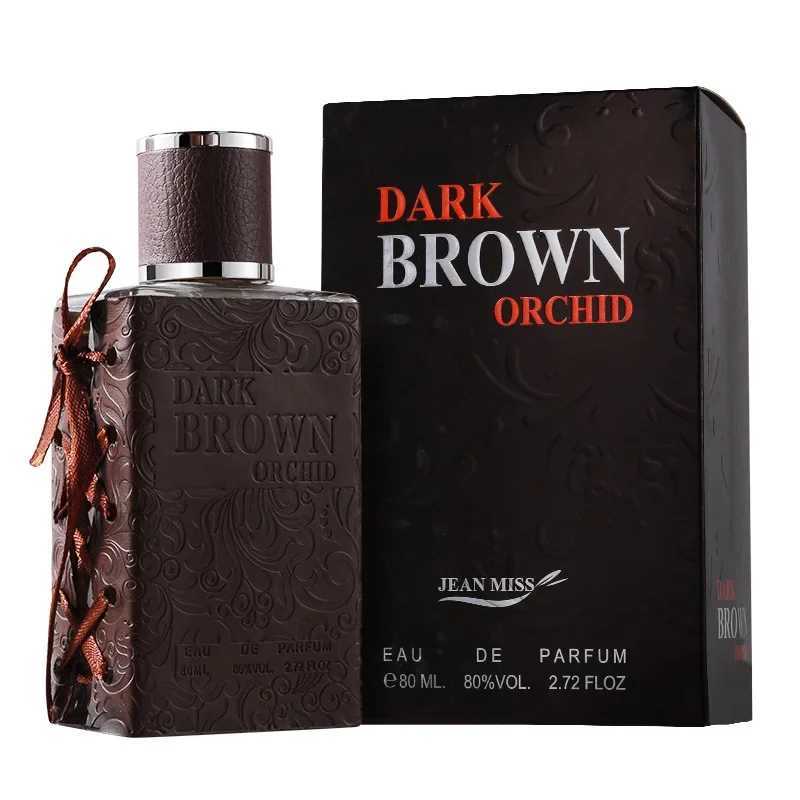 80ml DARK BROWN ORCHID EAU DE PARFUM Retro Gentleman Whiskey Pheromone Perfume Glamour Fragrance Body Spray for Men WomenT251113