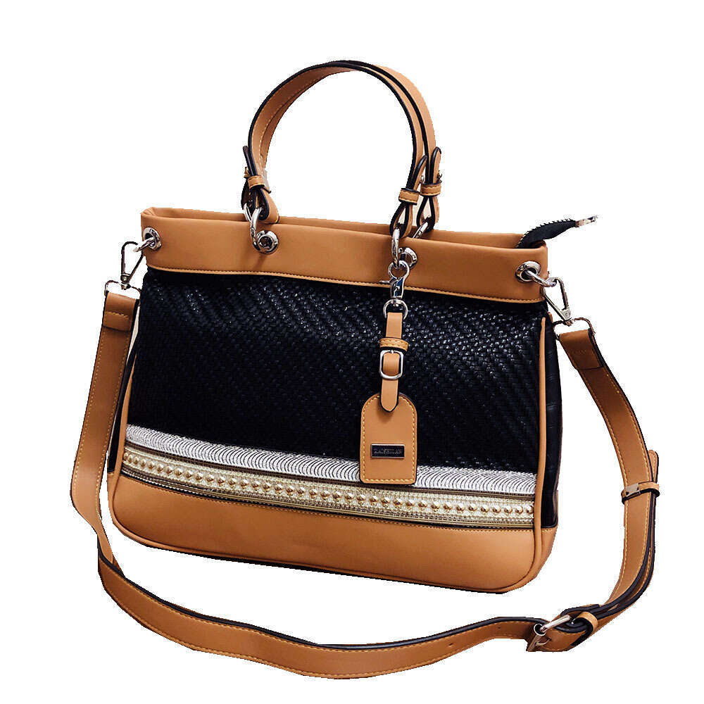 Backpack Woven Women's Beaded New Fashion Handheld Big Bag for Women in Europe, Unique Design, Versatile One Shoulder