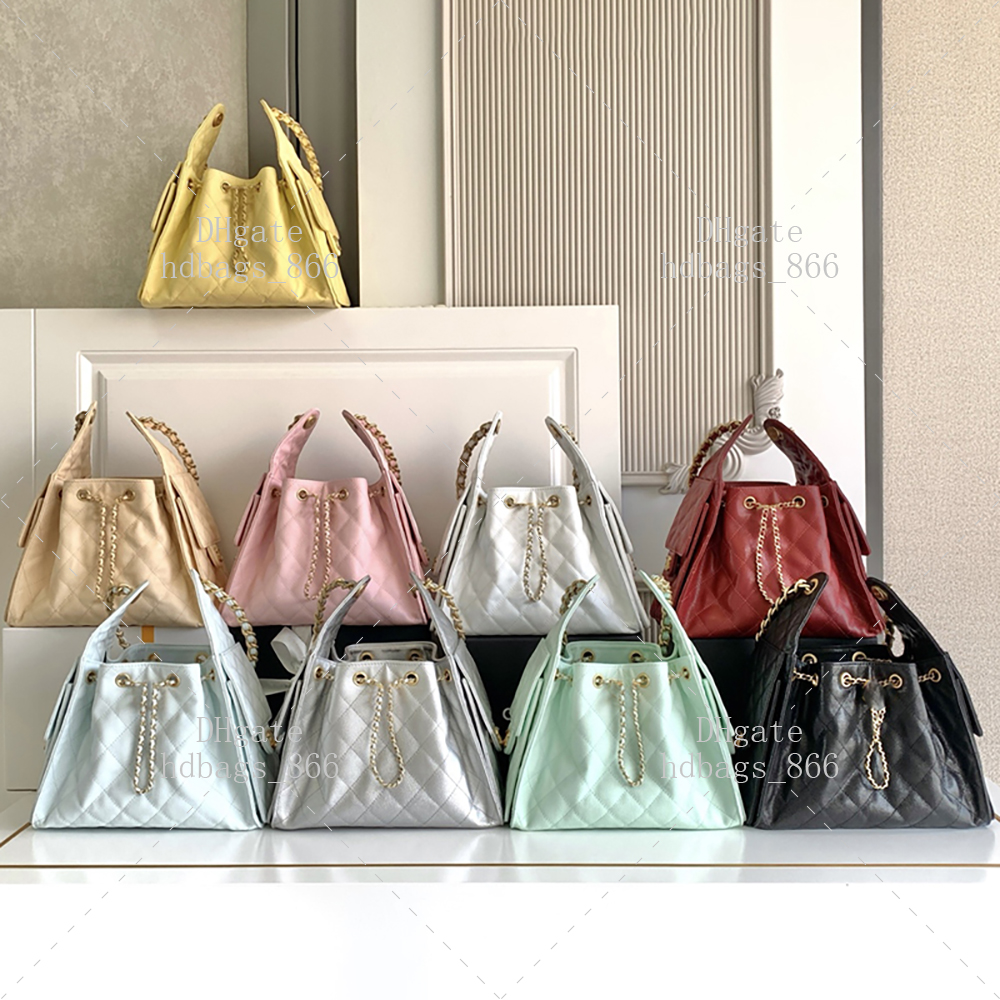 Luxury designer bag 30CM bucket bag genuine leather handbag super quality shoulder bag chain bag with box C283