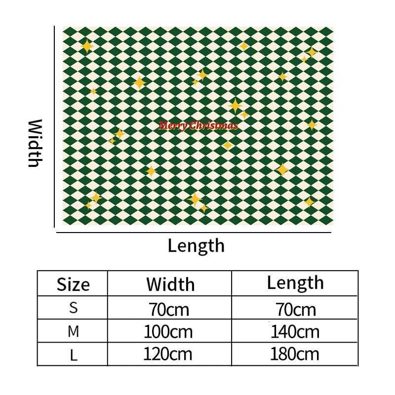 Christmas Christmas Dinner Table Cloth Nordic INS-style Restaurant Tablecloth Christmas Party Background Round Square Table Cover Reusable Y251113