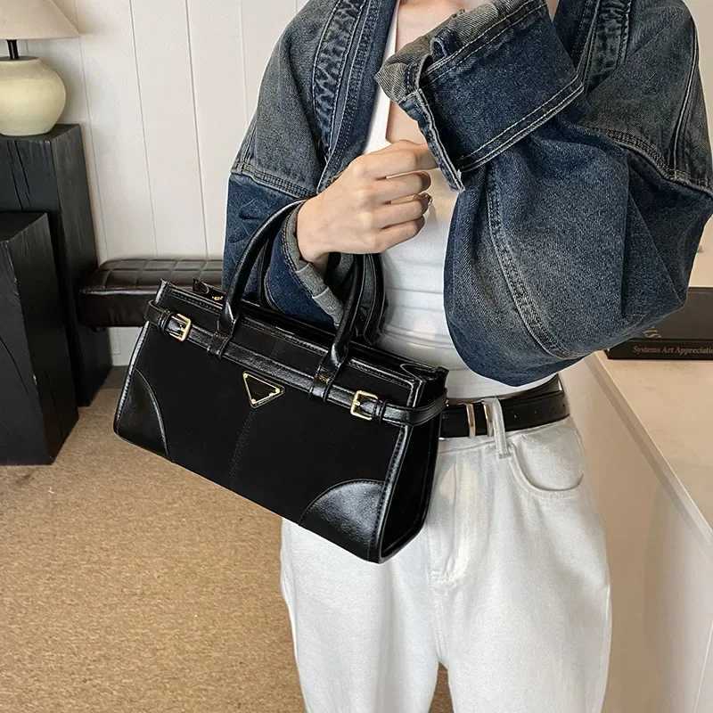 2025 AW New Womens Faux Suede Baguette Bag - Long Handle Shoulder/Armpit Dual Style Spacious 25L Capacity Fashion-ForwardW251112