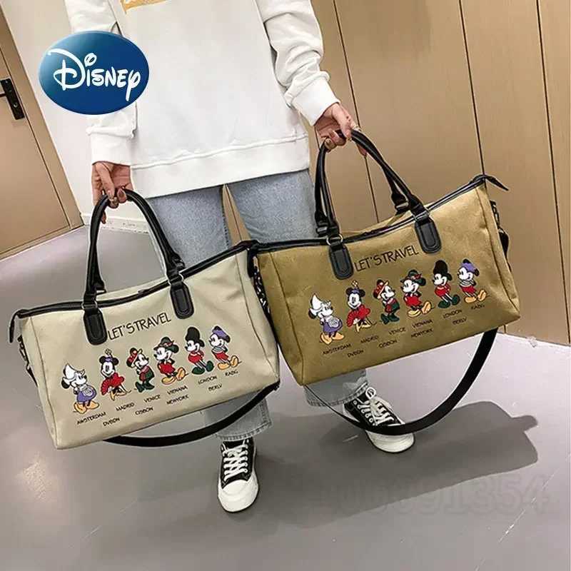 Disney Mickey New Diaper Bag Handbag Cartoon Fashion Baby Diaper Bag Large Capacity Waterproof Diaper Bag Multi FunctionalXJ250412