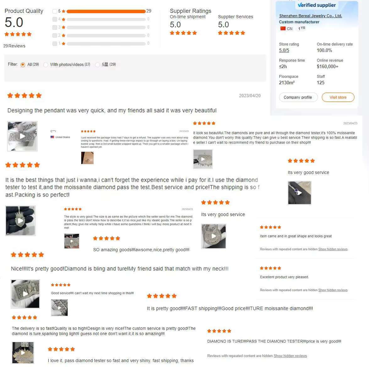 Wholesale VVS Diamond Earring Factory Price 10K 14K 18K Solid Gold Round Cut Screw Back Moissanite Hoop Stud Earrings Men Women
