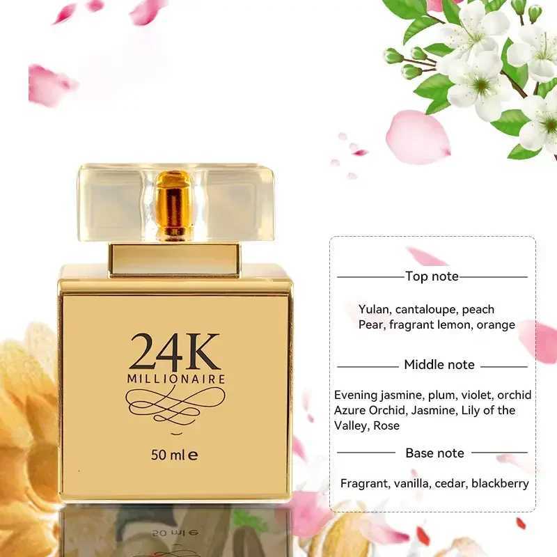 New 24K Gold 50ML Womens Perfume Lasting Fragrance Foreign Trade Exclusive For Southeast Asia Perfume Parfum DeodorantT251113