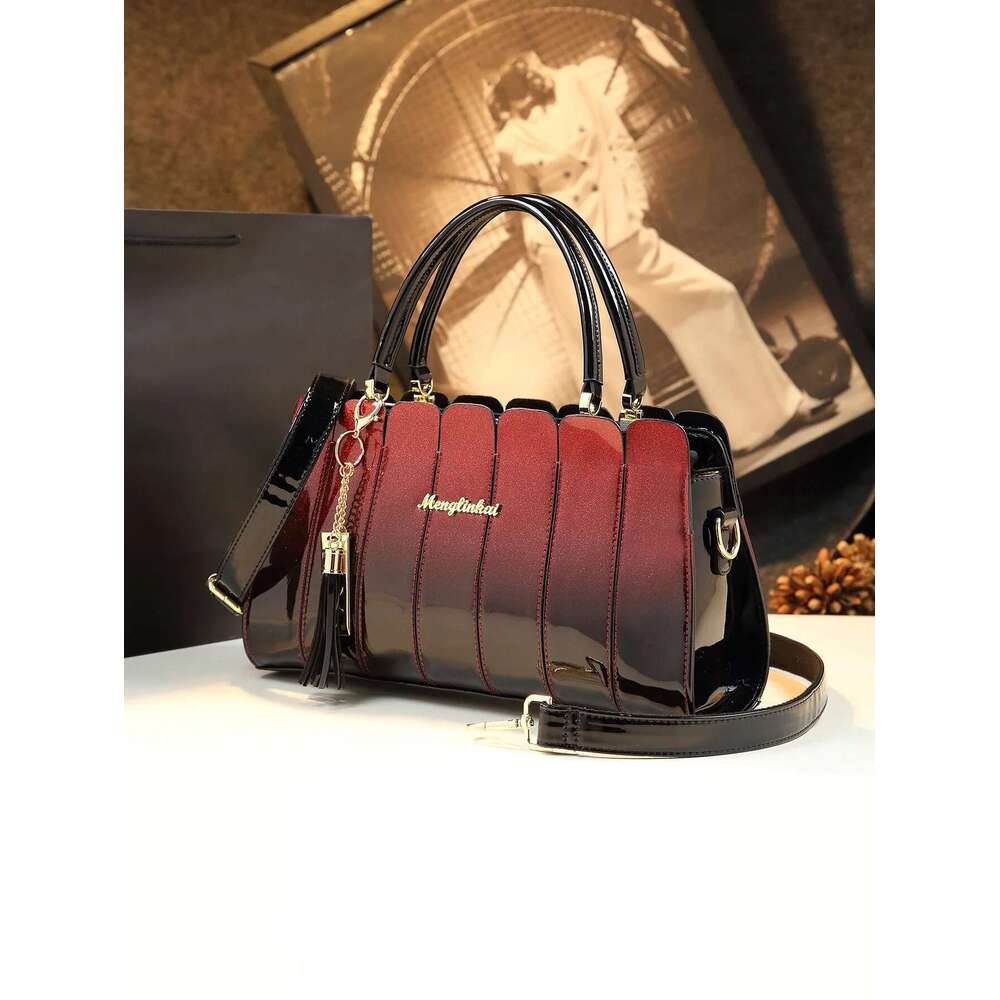 Vintage Large Capacity Tote PU Crossbody Bag, Women's Classic Casual Handbag & Shoulder Purse