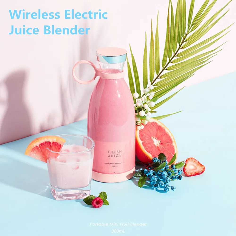 Portable Blender Juicer 350ML Mixeur Wireless Rechargeable Mini USB Juicer Cup Fruit Mixer Travel Bottle Smoothie Extractor C251113