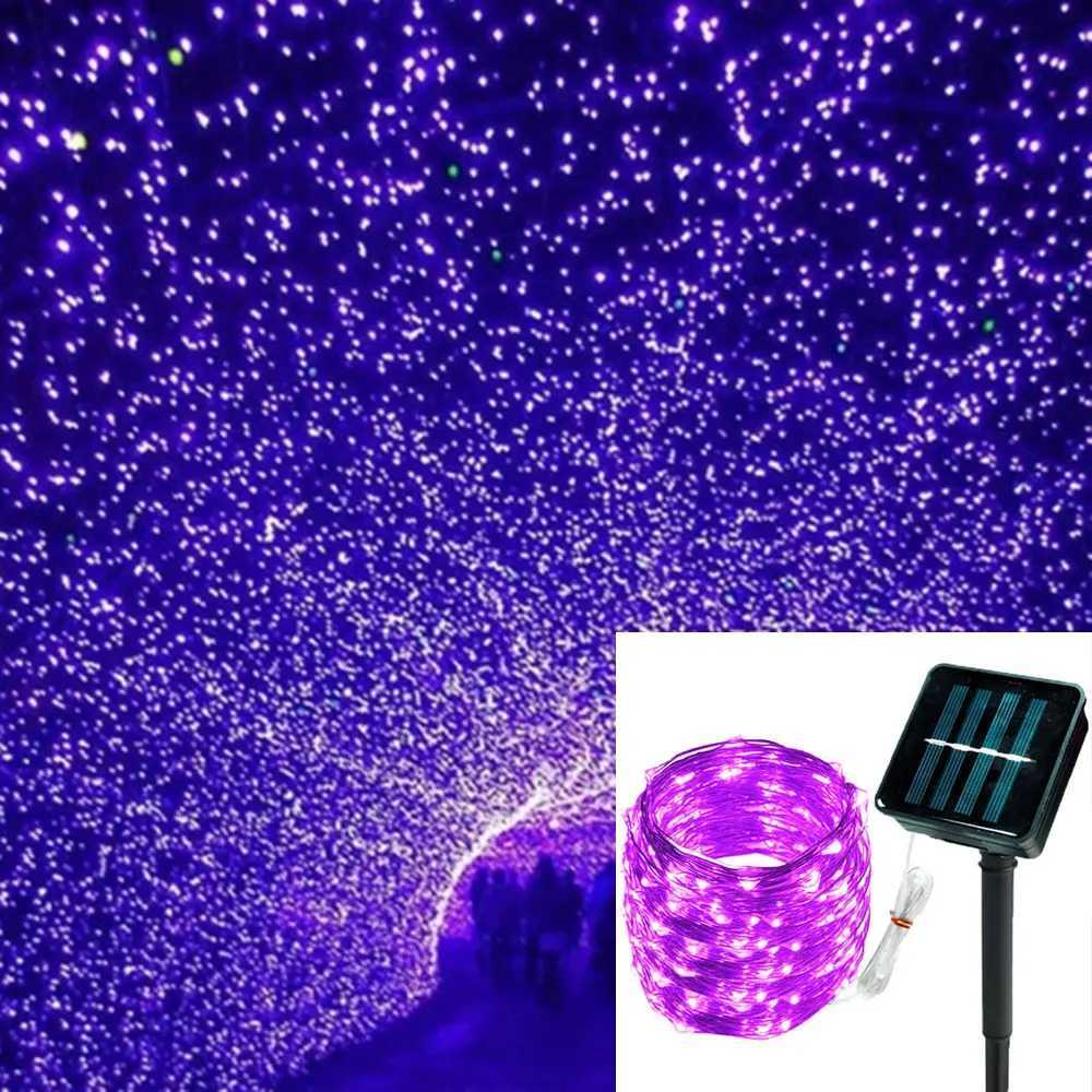 Outdoor LED Solar Fairy String Lights Waterproof Garden Decoration Garland 8Modes Copper Wire Light For Street Patio Christmas M251113