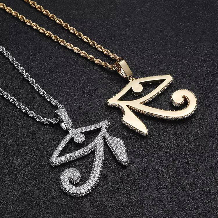 JWY Iced Out Hip Hop Pendant Necklace New Fashion Style with Gold and Silver Plating Fashion Pendants Charms